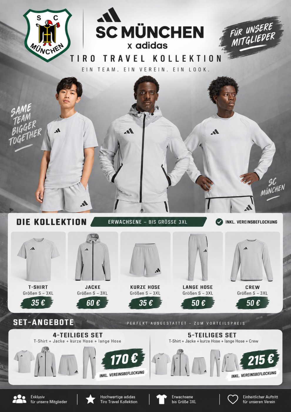 Teamwear Kollektion Erwachsene – Flyer