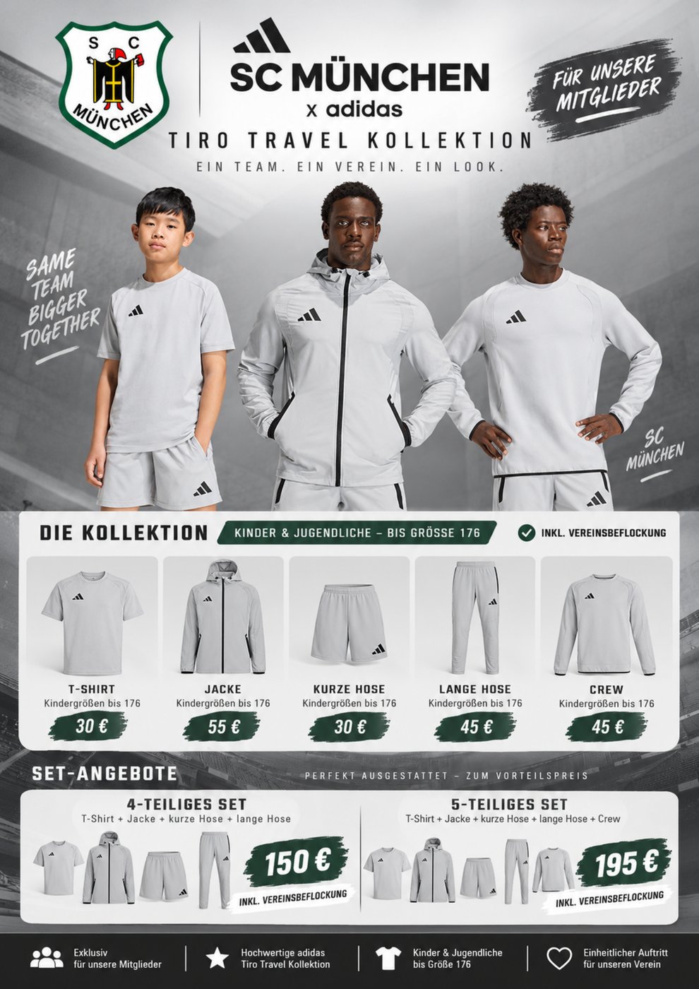 Teamwear Kollektion Kids – Flyer