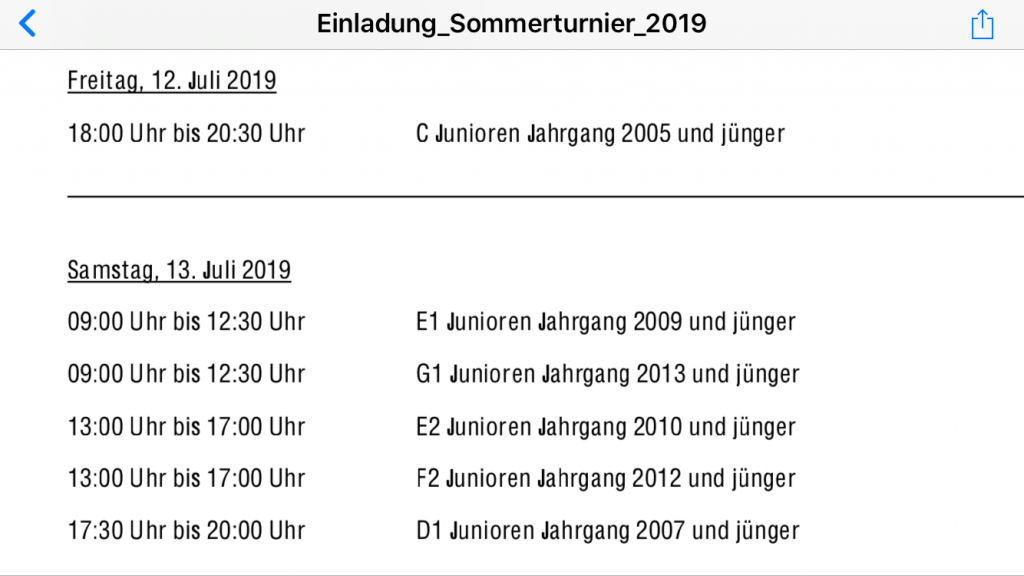 Jugendturnier 12.14. Juli SC München v.1951 e.V.